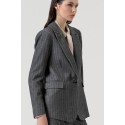 Fracomina blazer regular monopetto in fantasia spigata fr25wj2005w492w5 [8c9a862a]