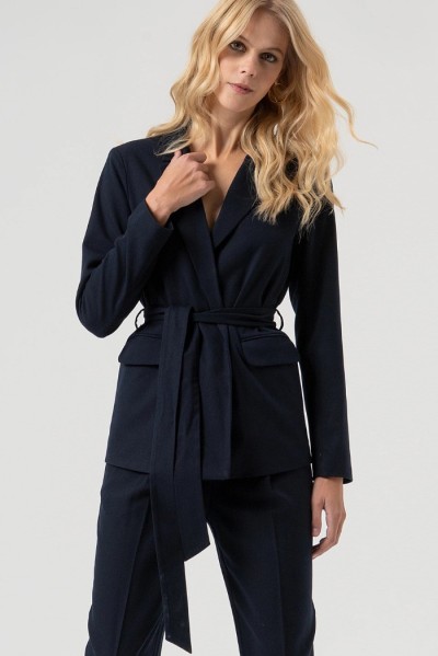 Fracomina blazer regular monopetto con cintura fr25wj3008w80301 [bfcdaa8a]
