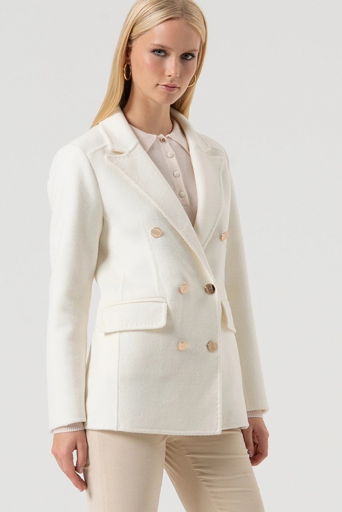 Fracomina blazer regular doppiopetto con lana fr25wj3005w80401 [3d6c7e5d]