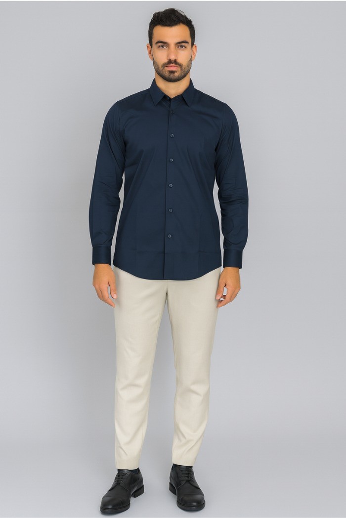 Markup camicia in misto cotone stretch mk23001 [15adcb1b]