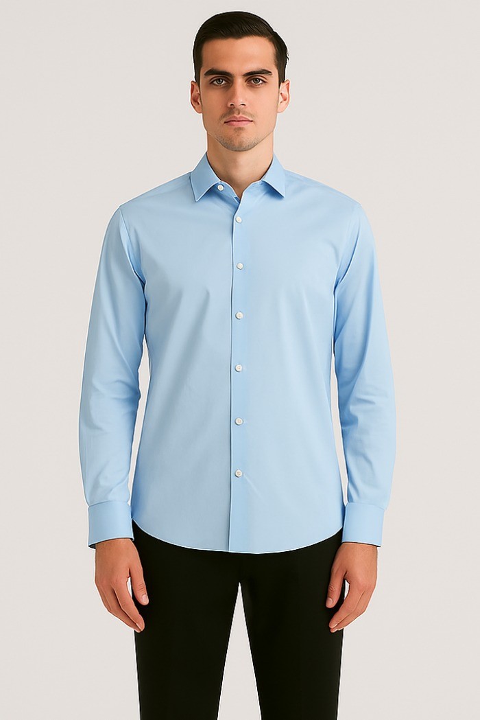 Markup camicia in misto cotone stretch mk23001 [76947edf]