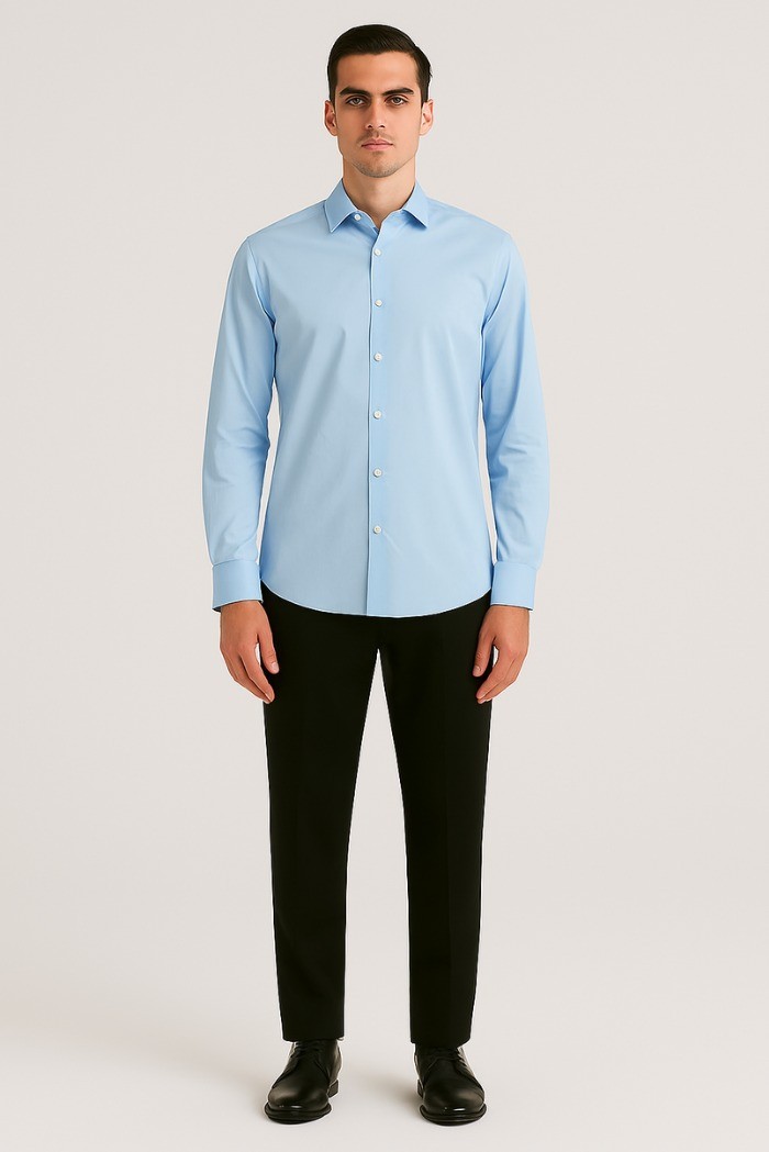 Markup camicia in misto cotone stretch mk23001 [1dffbbc8]
