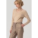 Fracomina pantalone regular a sigaretta in tessuto gessato fs25wv2004w479t4 [f97b629d]