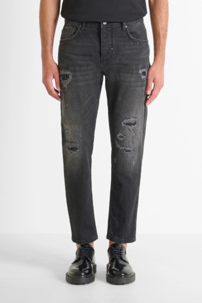 Antony Morato jeans slim fit alla caviglia in denim nero Argon mmdt00264-fa750627-w02148 — 805219040076020_1