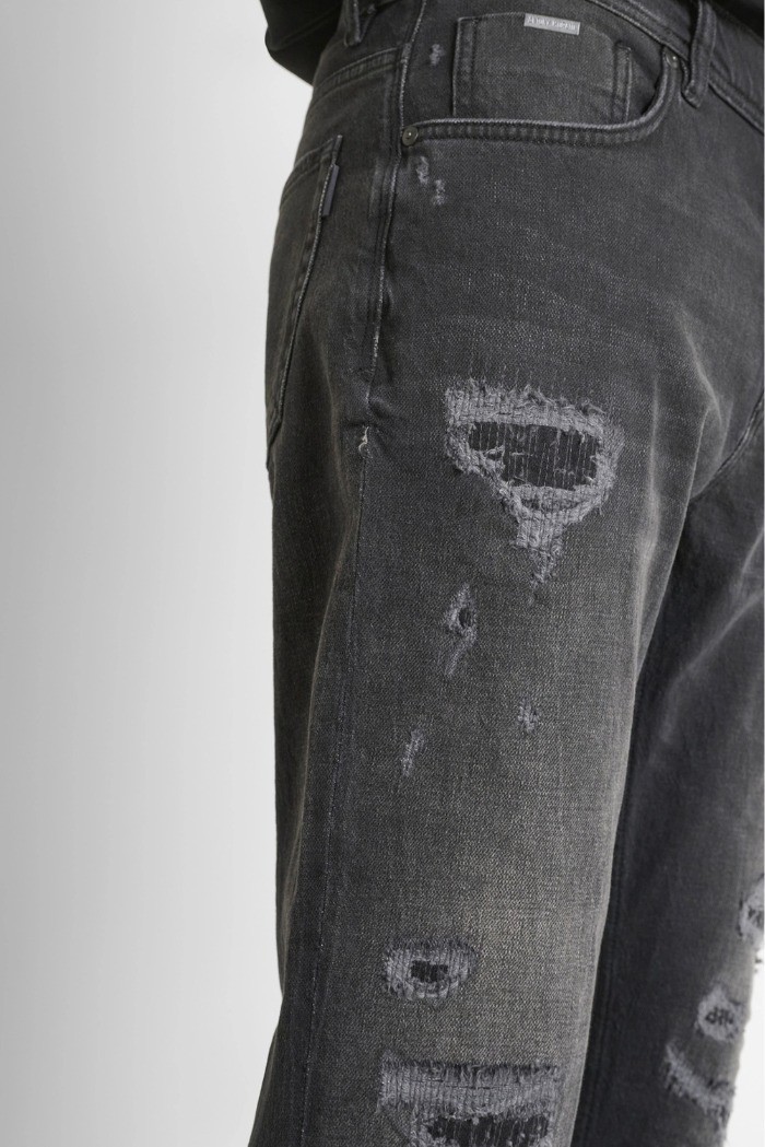 Antony Morato jeans slim fit alla caviglia in denim nero Argon mmdt00264-fa750627-w02148 [eedb2de7]