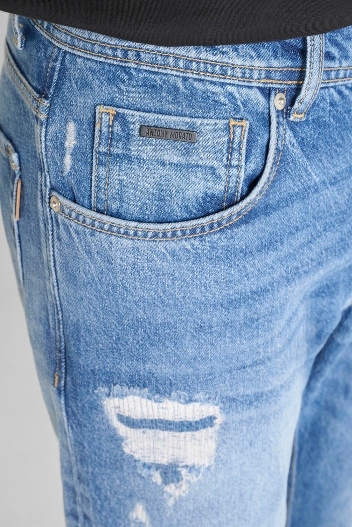 Antony Morato jeans slim fit alla caviglia con strappi Argon mmdt00264-fa750624-w02149 [4017a93d]