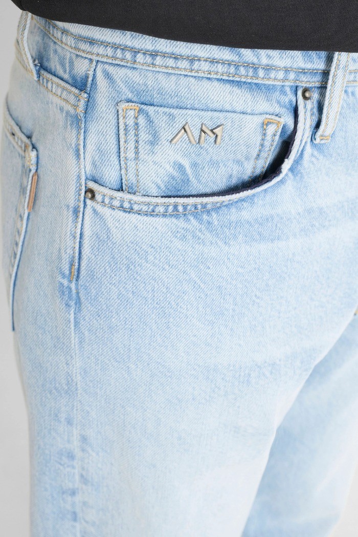 Antony Morato jeans flared straight fit in denim chiaro Brad mmdt00295-fa700137-w02091 [2b92bd73]