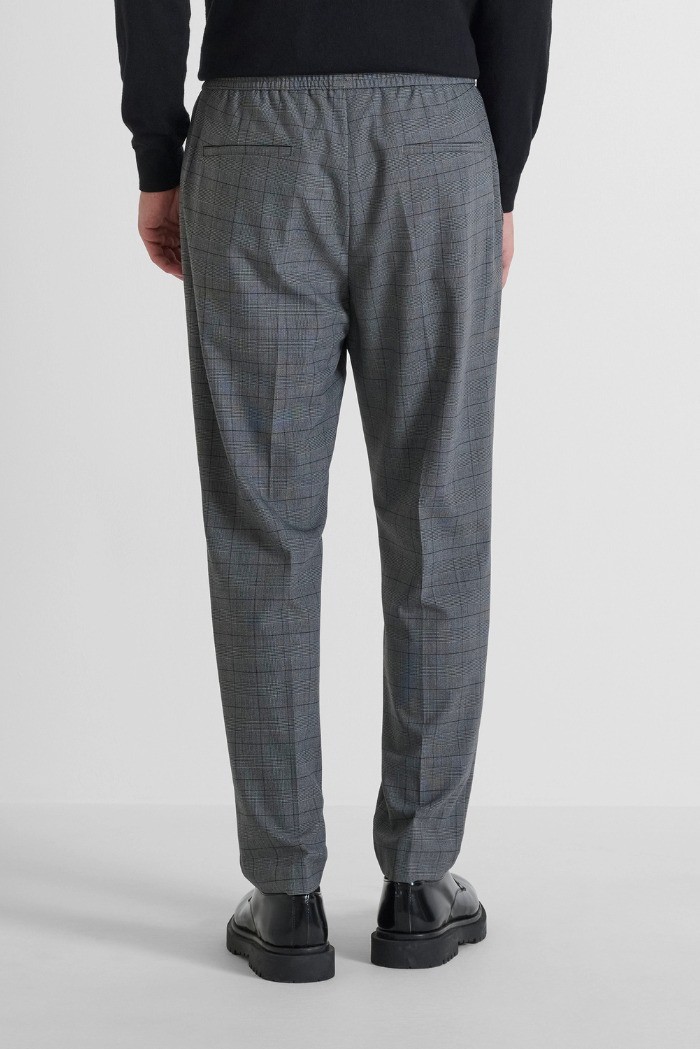 Antony Morato pantaloni regular in misto viscosa a quadri Neil mmtr00748-fa650367 [b8040038]