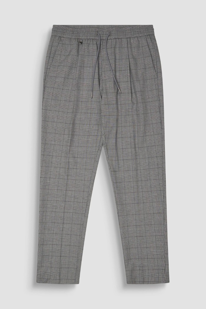 Antony Morato pantaloni regular in misto viscosa a quadri Neil mmtr00748-fa650367 [bd544726]