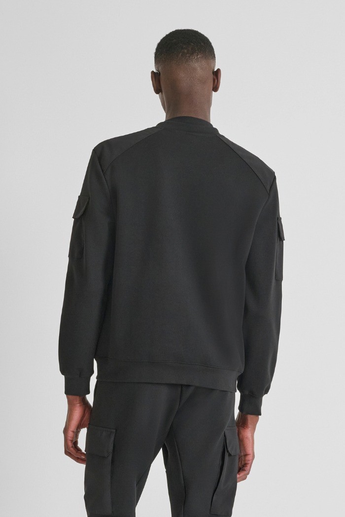 Antony Morato felpa girocollo regular fit con inserti a contrasto mmfl01097-fa150168 [ca600732]