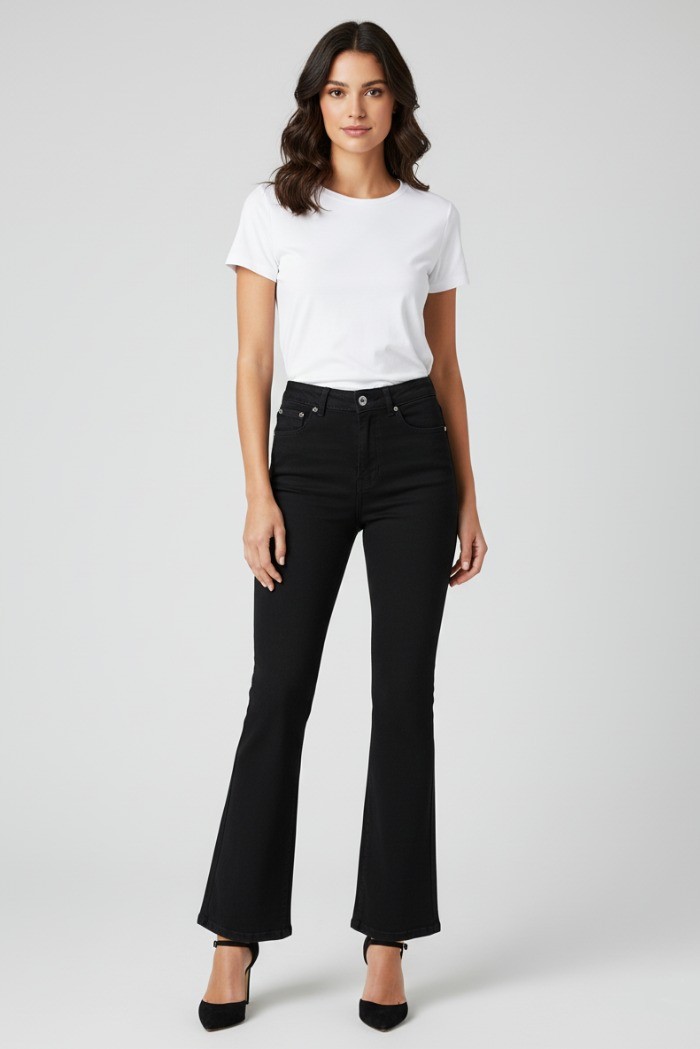 Blash jeans flare in bull di cotone bs9750008 [d78f5a92]