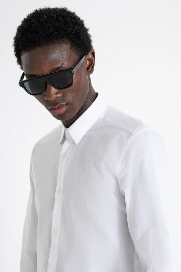 Antony Morato camicia slim fit in cotone easy iron Napoli mmsl00628-fa400078 [55b69784]
