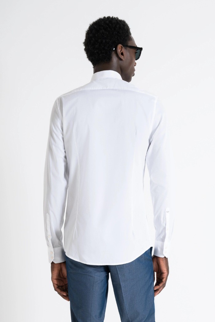 Antony Morato camicia slim fit in cotone easy iron Napoli mmsl00628-fa400078 [e2ab5680]