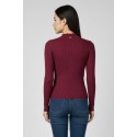 Blash maglia girocollo a costine in misto viscosa bs9700032 [55d9e7a5]