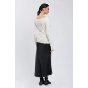 Influencer maglia a costine con scollo ampio 04h93097 [f9979405]