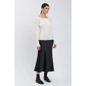 Influencer maglia a costine con scollo ampio 04h93097 [fcc7d31b]