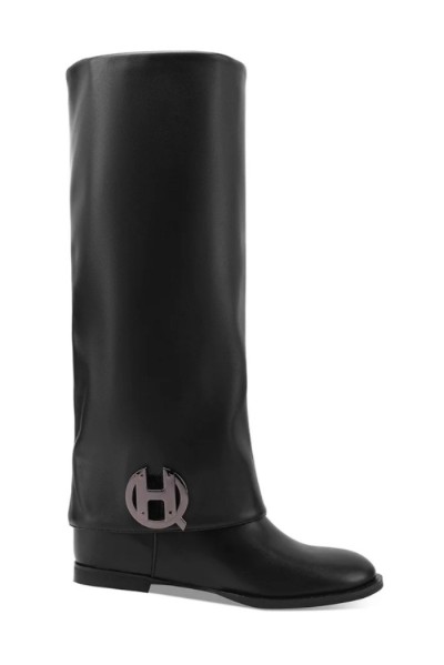Queen Helena stivale con risvolto e gambale lungo K4072 [f24eae05]