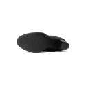 Queen Helena stivale alto con fibbia laterale e tacco alto X33-106 [3e175a4c]