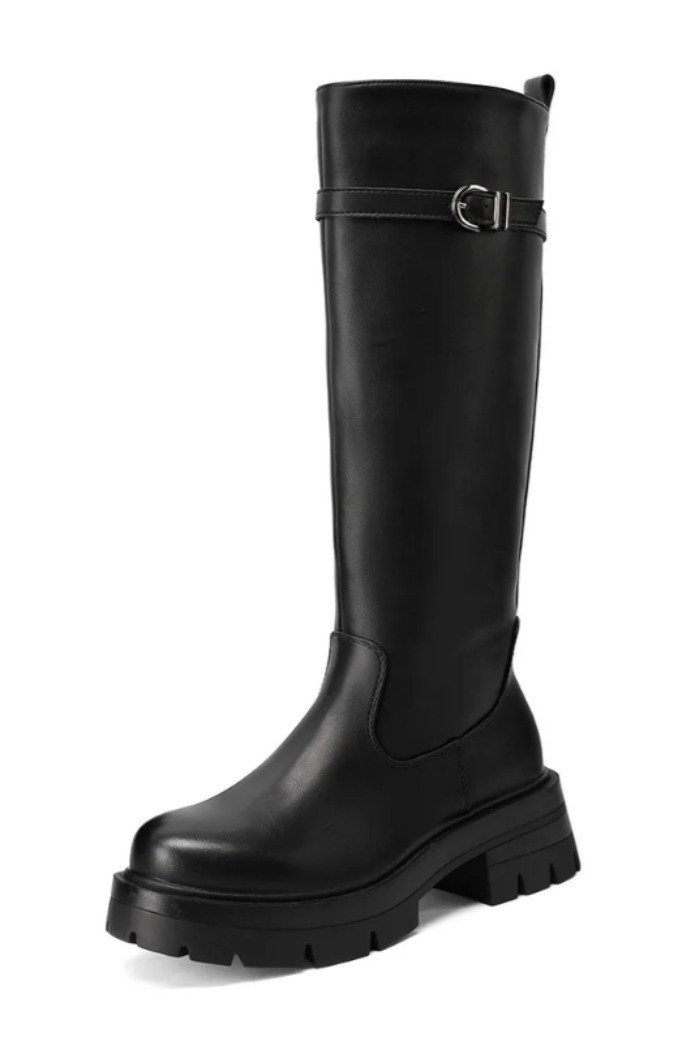 Queen Helena stivale alto con dettaglio fibbia X33-65 [db72bd3e]