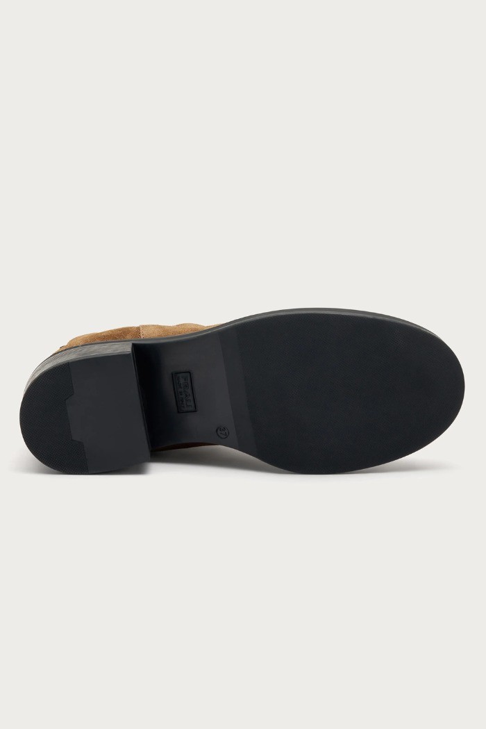 Frau beatles con tacco in pelle scamosciata Softy 82A5 [fa824bc5]
