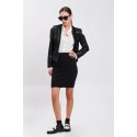 Influencer gonna mini in maglia con lurex 04j7816 [7cef0802]