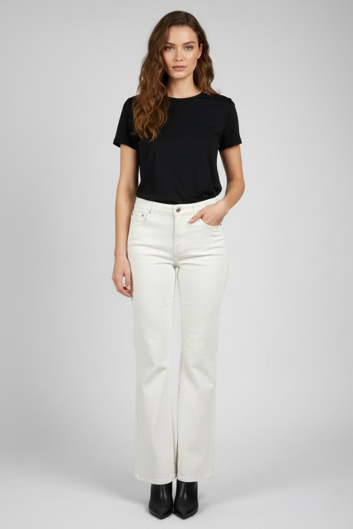 Roy Roger's jeans Marta Read flare fit in bull denim rnd091p4090112 [3c21c2bb]