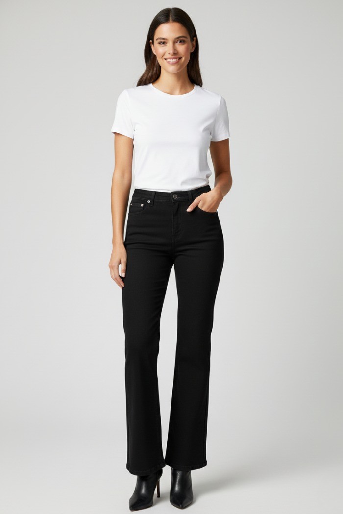 Roy Roger's jeans Marta Read flare fit in bull denim rnd091p4090112 [17237a37]