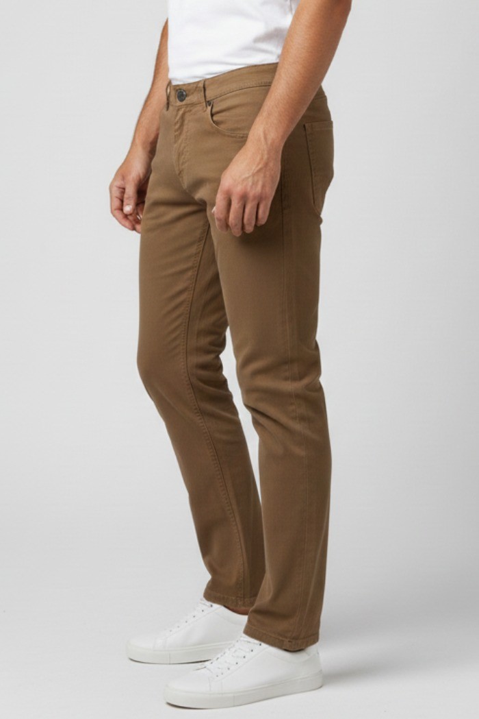 Icon jeans in denim di cotone stretch con stampa logo posteriore icuf2w6d014 [313a07d3]