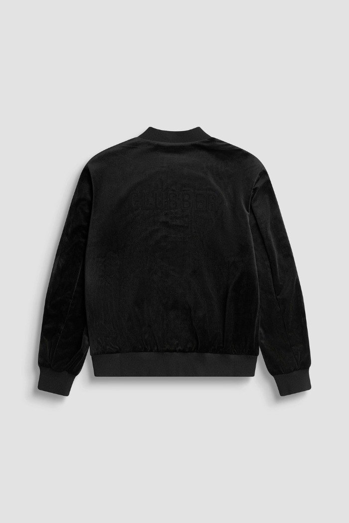 Antony Morato felpa bomber relaxed fit in velluto mmfl01115-fa150228 [5c3e86af]