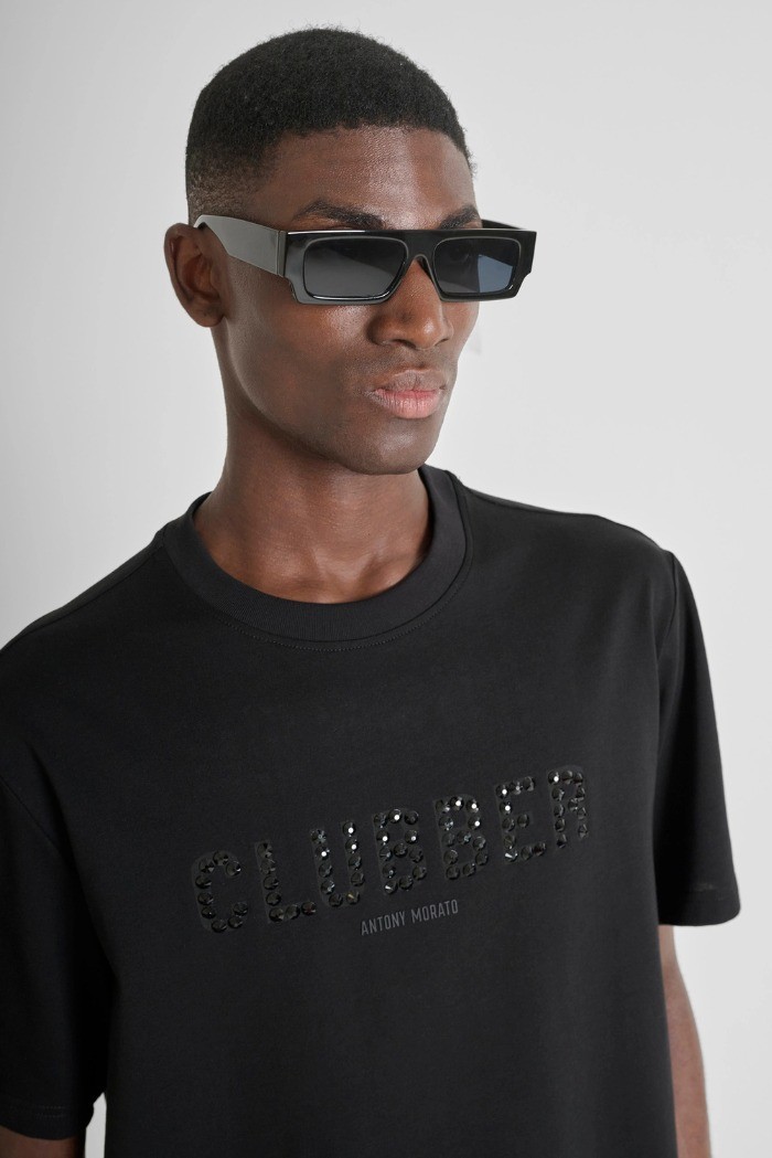 Antony Morato t-shirt relaxed fit in jersey di cotone party collection mmks02594-fa100258 [085ffa91]