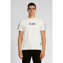 Icon t-shirt girocollo con stampa logo e bande Icuf2w6t038 [511208df]