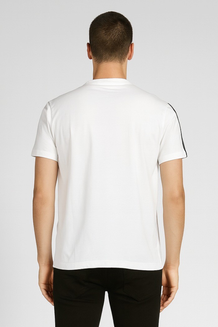 Icon t-shirt girocollo con stampa logo e bande Icuf2w6t038 [3f298ad6]
