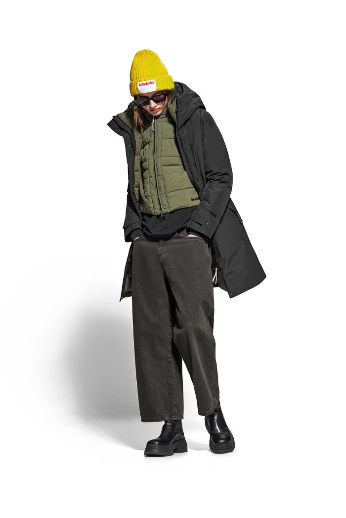 Invicta parka lungo con cappuccio con imbottitura sintetica cw297act5 [9379ace7]
