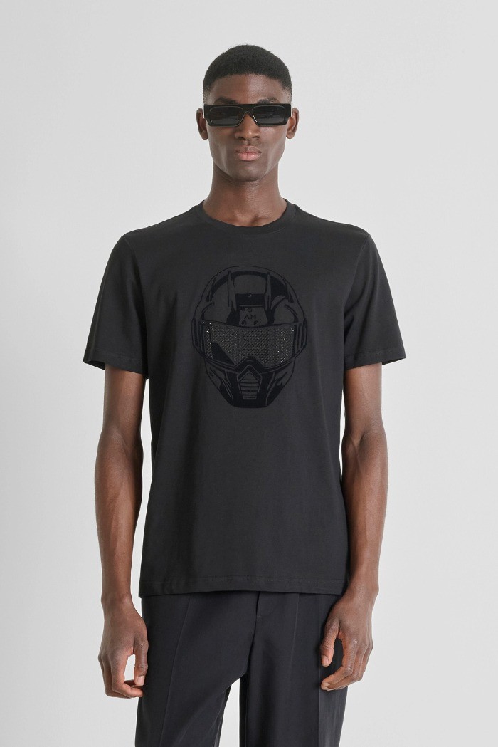 Antony Morato t-shirt regular fit in jersey di cotone party collection mmks02597-fa100240 [013d091f]