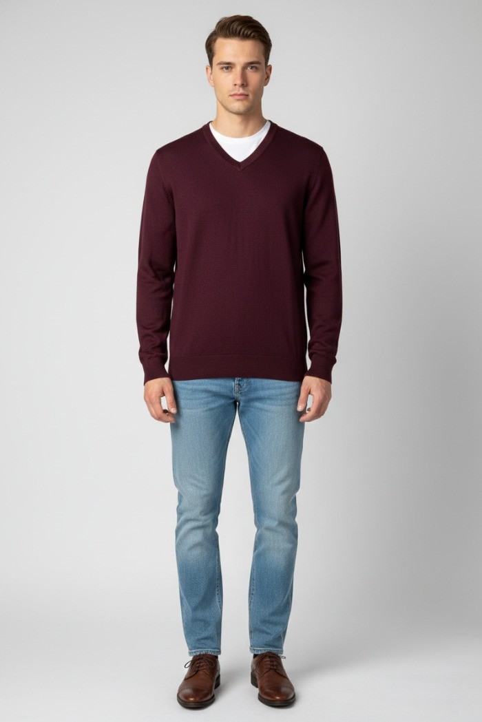 Baci & Abbracci maglia con scollo a V 450004 [695d1265]