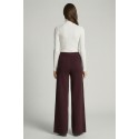 Sheis pantalone palazzo in maglia con riga d52010 [4885564e]
