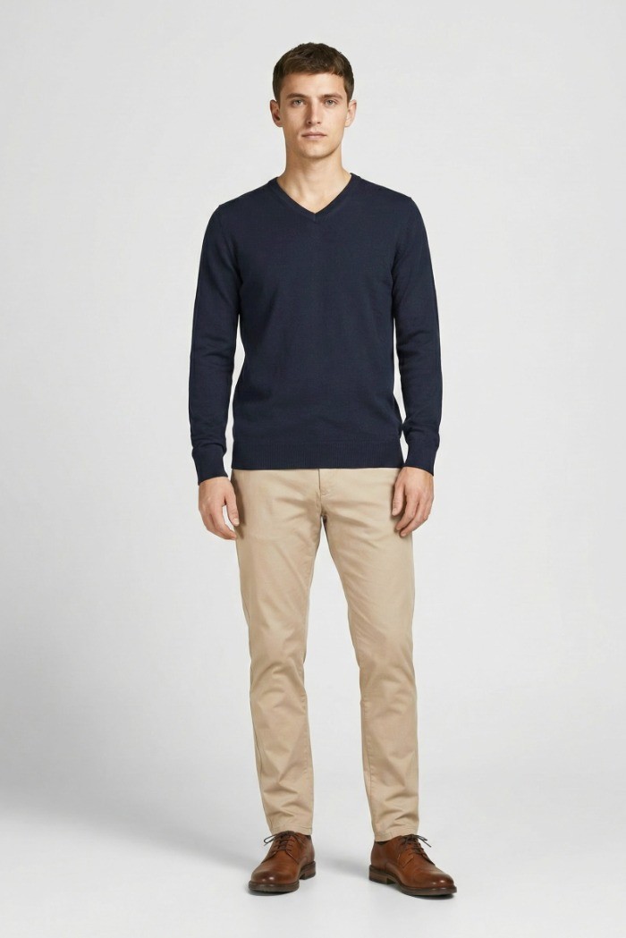 Markup maglia scollo a V in misto viscosa mk20011 [d60f62fc]