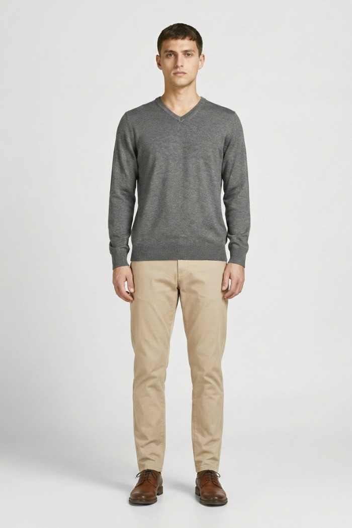 Markup maglia scollo a V in misto viscosa mk20011 [3e9e664b]