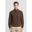 Master Pelle bomber in camoscio con colletto in piedi mp872-cm [c58c5c1e]