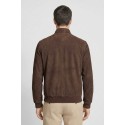 Master Pelle bomber in camoscio con colletto in piedi mp872-cm [abb7de17]