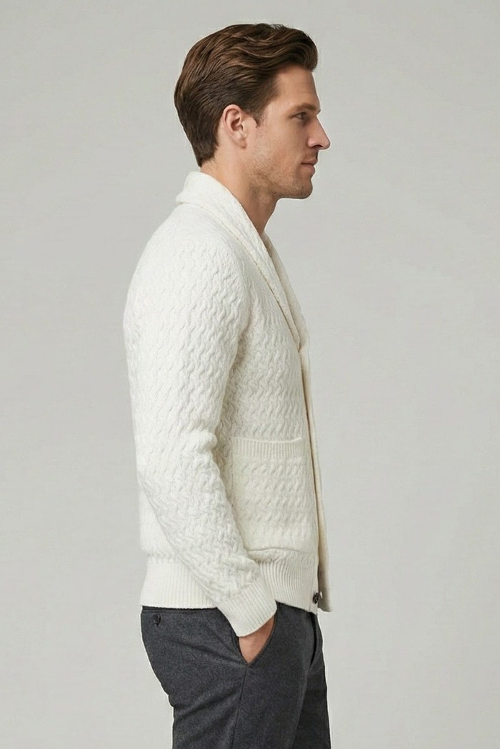 Nerovago cardigan in ciniglia punto treccia con bottoni 750696 [d5713869]