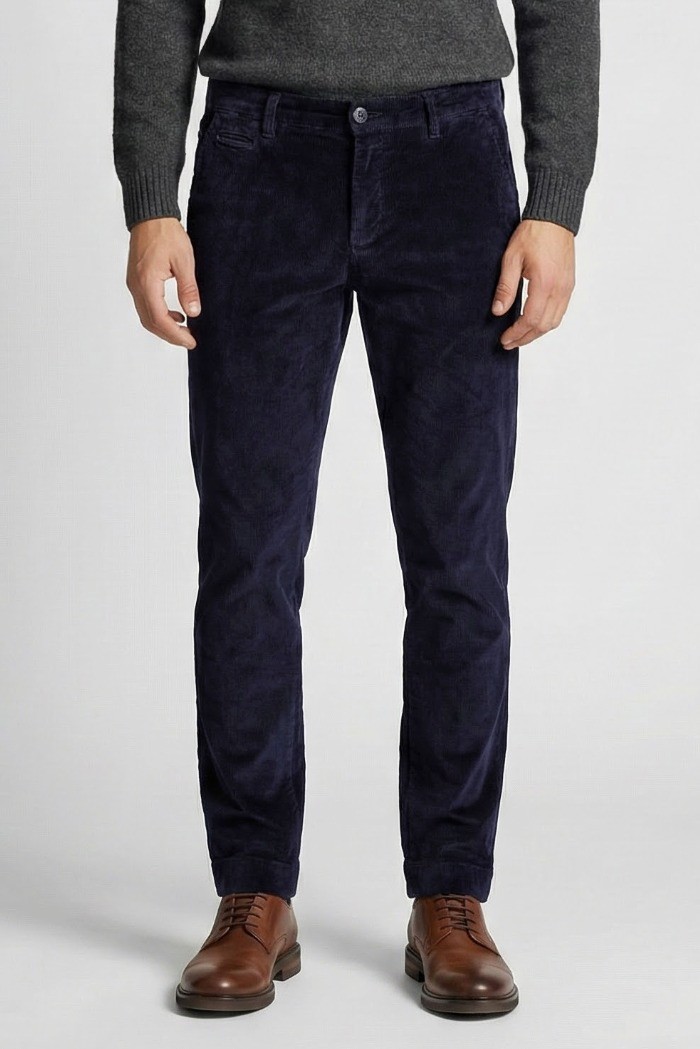 Markup pantalone regular in velluto millerighe in cotone stretch mk9950109 [beee7433]