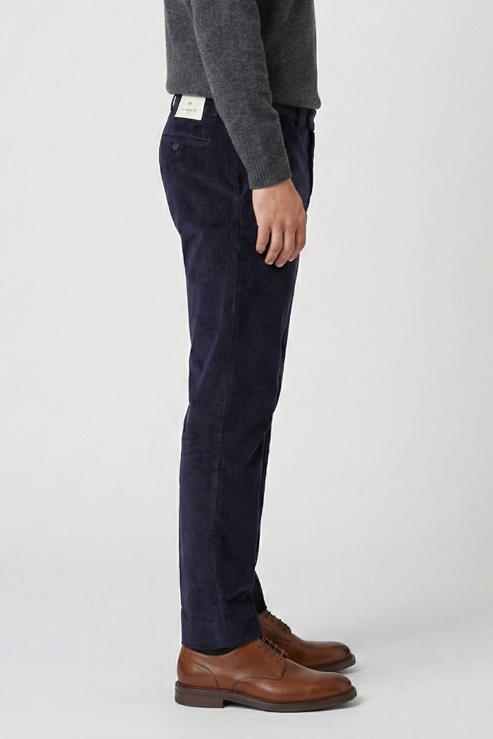 Markup pantalone regular in velluto millerighe in cotone stretch mk9950109 [67c8373e]