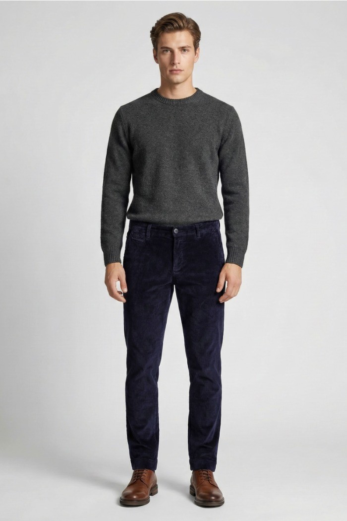 Markup pantalone regular in velluto millerighe in cotone stretch mk9950109 [d585b124]