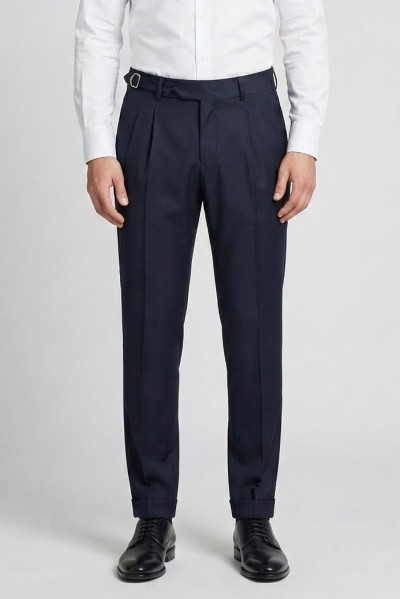 Moro pantalone sartoriale con cinta alta e pences mit2651 — 805219040077226_1