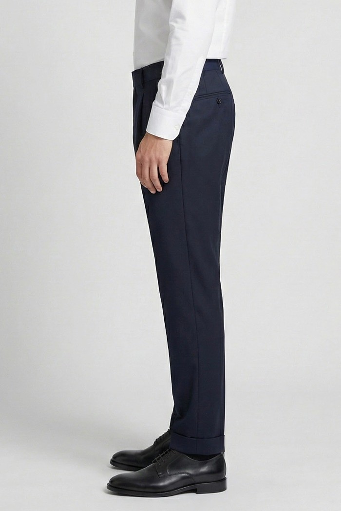 Moro pantalone sartoriale con cinta alta e pences mit2651 [bcfb9c72]
