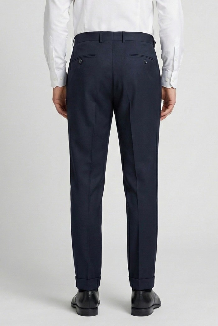 Moro pantalone sartoriale con cinta alta e pences mit2651 [0be65d76]