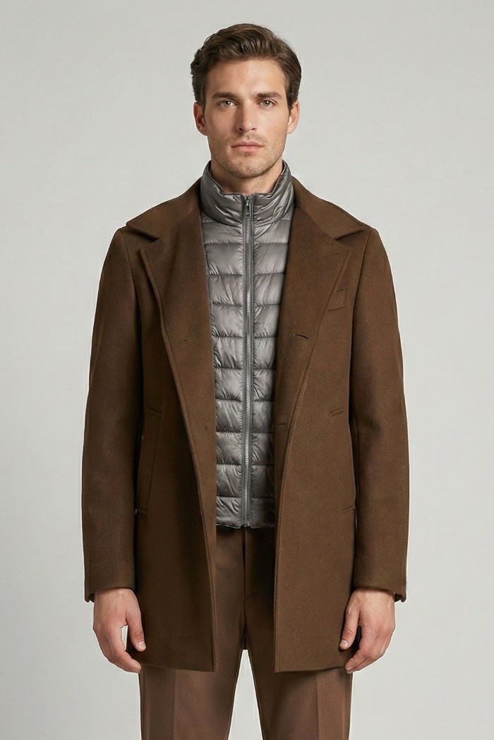 Markup cappotto in panno con pettorina interna imbottita mk9940614 [0d9db84b]