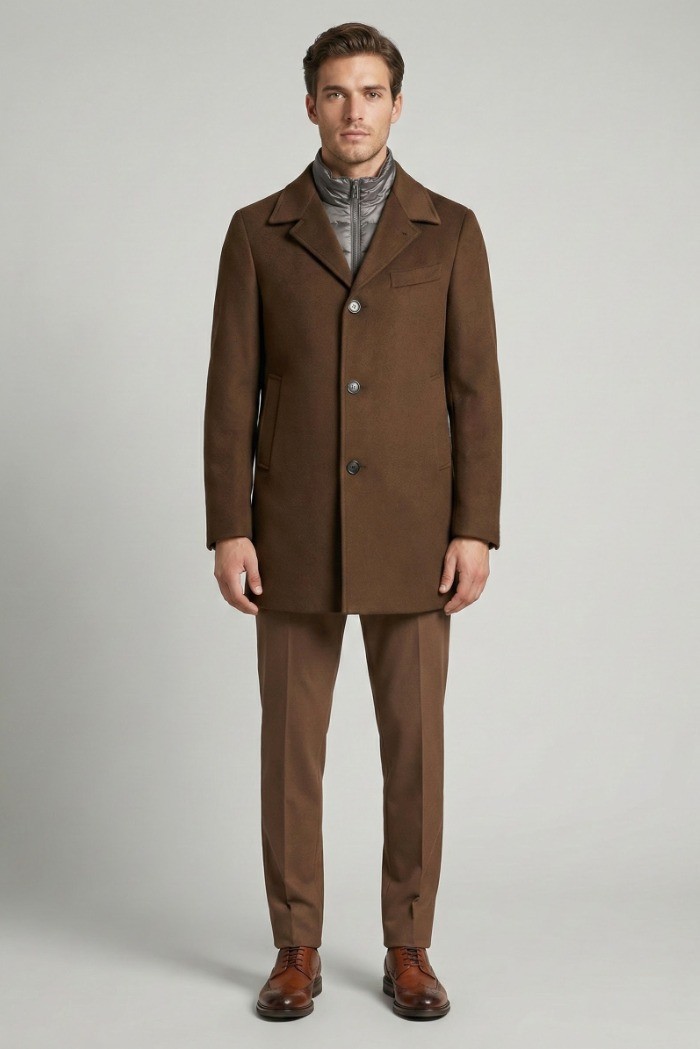 Markup cappotto in panno con pettorina interna imbottita mk9940614 [08cdff55]