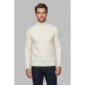 Refrigue dolcevita in misto lana e cotone punto treccia 2811w00162 [95824635]